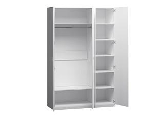 Шкаф распашной Банни Mini - 3 Белый