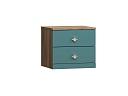 Тумба прикроватная Скарабей - 3 МДФ Аквамарин