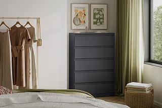 Комод Мальм - 19 Графит