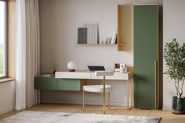 Шкаф распашной Лоренсе - 1 Шарли Green