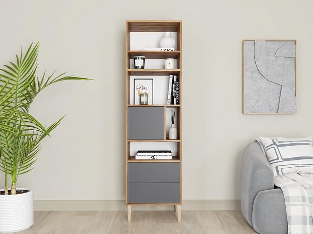 Стеллаж Скарлет - 2 Графит