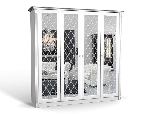 Шкаф распашной Кристалл - 4 МДФ