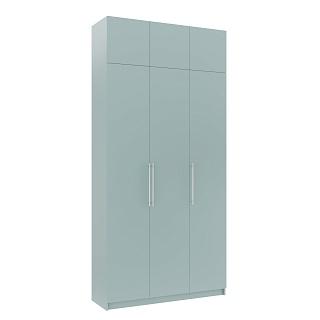 Шкаф распашной Калифорния - 3 с антресолью Сумеречный Голубой