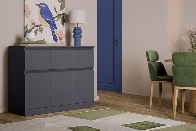 Комод Мальм - 24 Графит