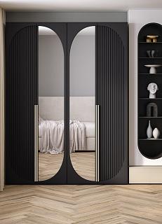 Шкаф распашной Брей - 2.1 Черный