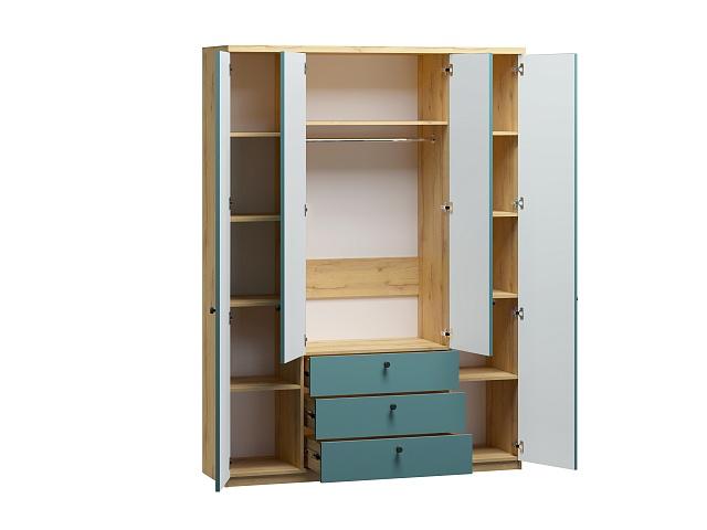 Шкаф распашной София РАХ - 20 МДФ Аквамарин