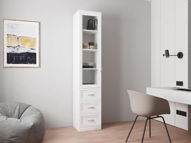 Книжный шкаф Библиограф - 1 №5 Белый