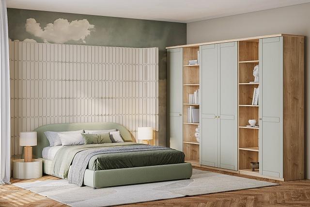 Шкаф распашной София РАХ - 25 МДФ Кастелло Медовый / Кашемир