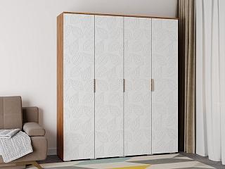 Шкаф распашной Асти - 4 Белый