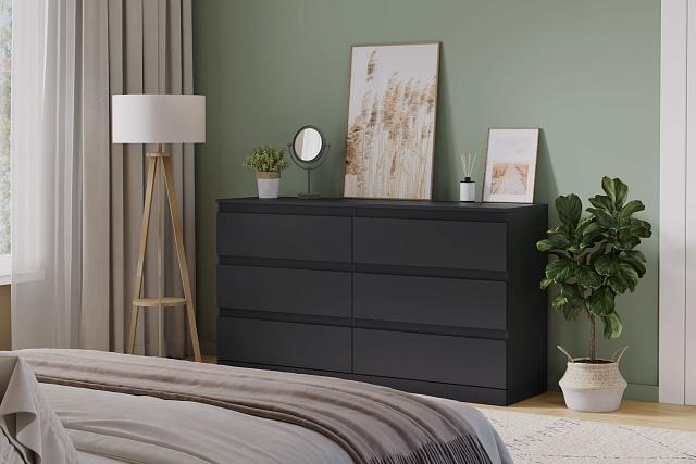 Комод Мальм - 23 Черный