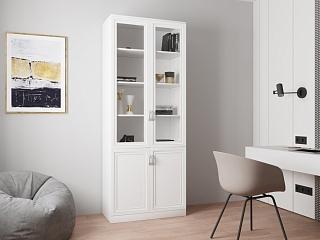 Книжный шкаф Библиограф - 2 №3 Белый