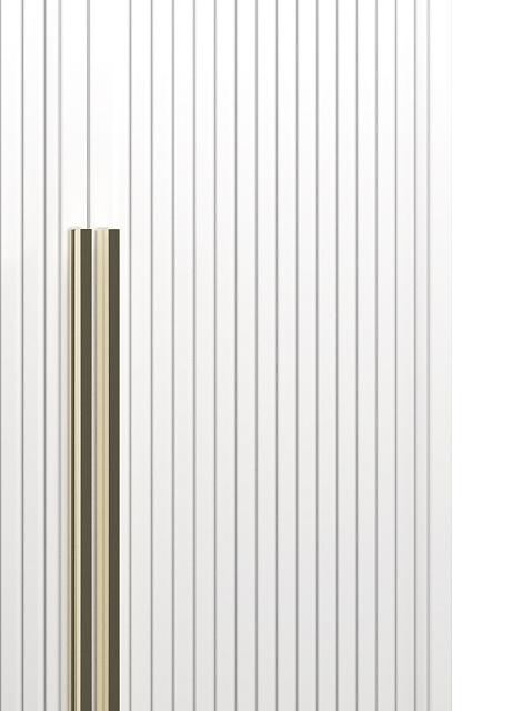 Шкаф распашной Рослин - 4.1 с антресолью Белый