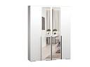 Шкаф распашной Солфорд - 4 с зеркалом Белый