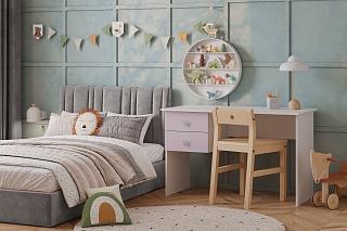 Письменный стол Банни - 1 МДФ Розовый Лайт