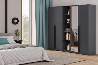 Шкаф распашной Лорена Пакс - 2.2 Графит