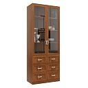Книжный шкаф Библиограф - 2 №5 Орех Экко
