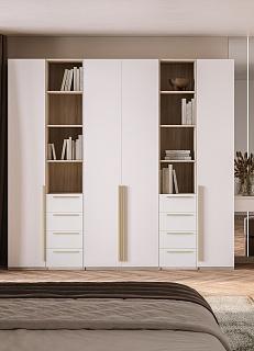 Шкаф распашной Хейсон - 16 Дуб Сонома / Белый