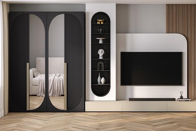 Шкаф распашной Брей - 2.1 Черный