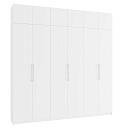 Шкаф распашной Калифорния - 6 с антресолью Белый