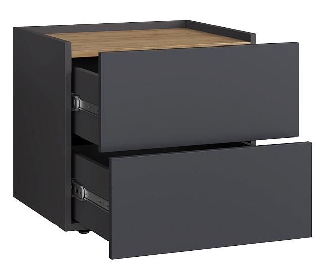 Тумба прикроватная Сия - 2 Графит