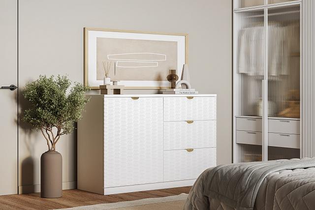 Комод Тоди - 3 Белый