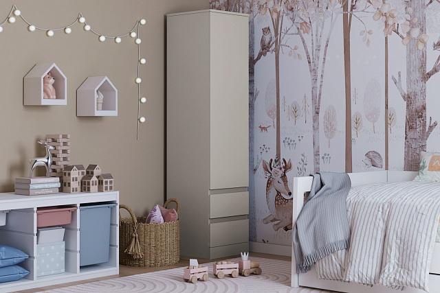 Шкаф распашной Мальм - 1 Кашемир