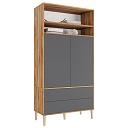 Шкаф распашной Скарлет - 13 Графит