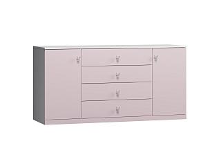 Комод Банни - 3 МДФ Розовый Лайт