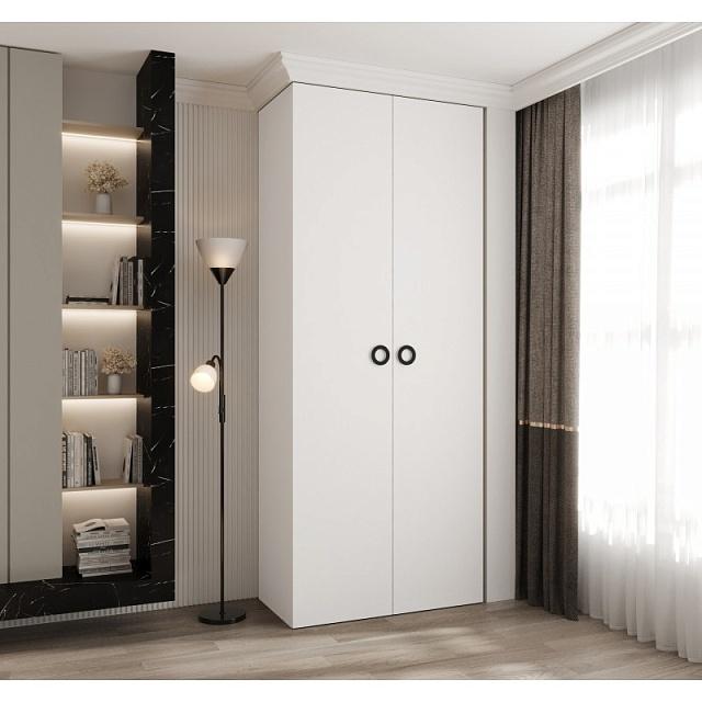 Шкаф распашной Хилтон - 2.2 Белый