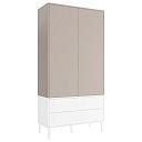 Шкаф распашной Скарлет - 12 Белый / Кашемир