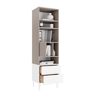 Стеллаж Скарлет - 2 Белый / Кашемир