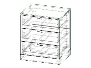 Комод Генри - 2 МДФ Белый