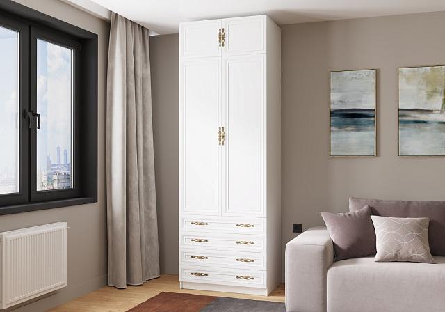 Шкаф распашной Карлос - 030 Белый