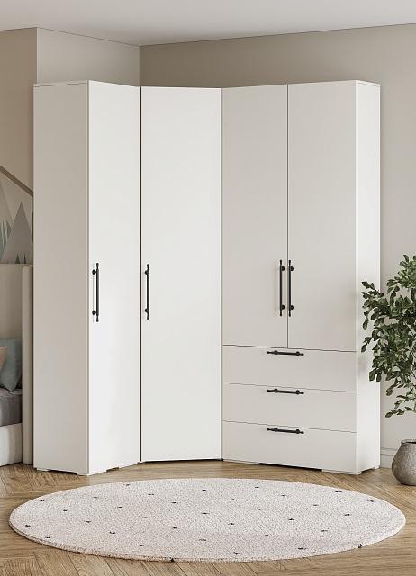 Шкаф угловой Мори-Хелена - 13 Белый