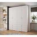 Шкаф распашной Люксор - 4.6 Белый