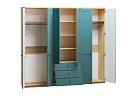 Шкаф распашной София РАХ - 12 МДФ Аквамарин