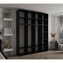 Шкаф распашной Мори - 7 Черный