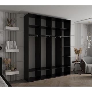 Шкаф распашной Мори - 7 Черный