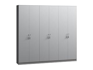 Шкаф распашной Монтана - 6 Стальной Серый