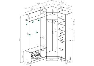 Прихожая Ольга - 12 Белый