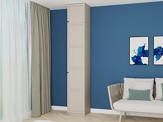 Шкаф распашной Скаген - 1 с антресолью Сантьяго