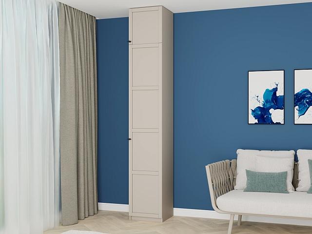 Шкаф распашной Скаген - 1 с антресолью Сантьяго