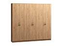 Шкаф распашной Монтана - 6 Крафт Золотой
