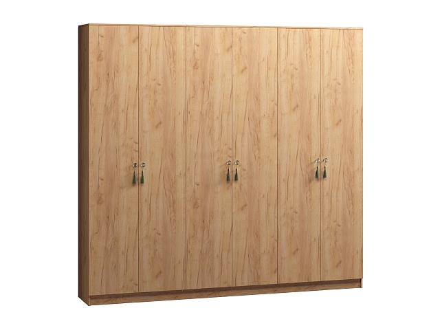 Шкаф распашной Монтана - 6 Крафт Золотой