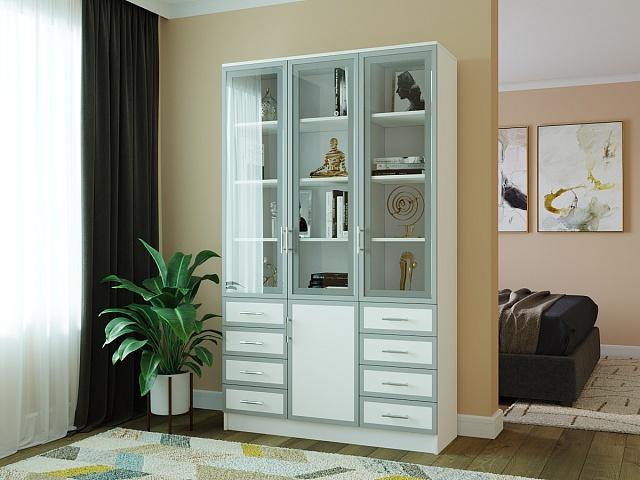 Книжный шкаф Альма - 21 Белый