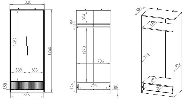 Шкаф распашной Торина - 2