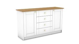 Стенка Прато - 3 Белый