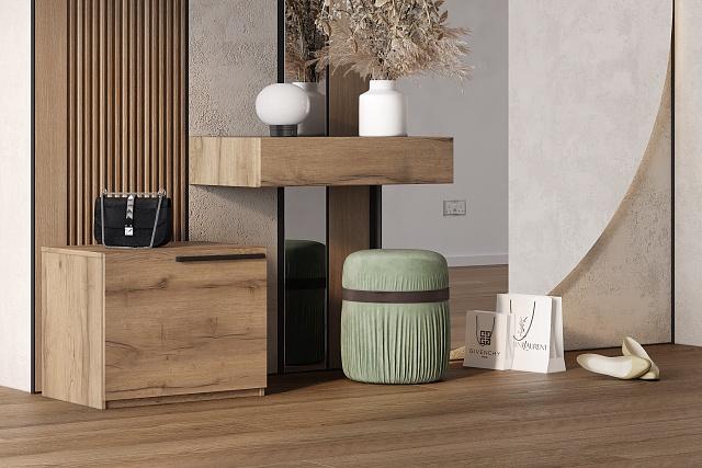 Тумба для обуви Лорена Пакс - 1 Дуб Табачный