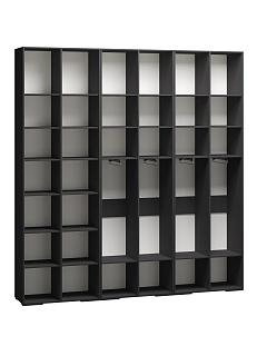 Шкаф распашной Брей - 3.2 с антресолью Черный