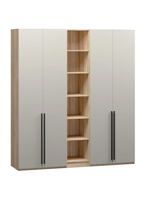 Шкаф распашной Хейсон - 17 Блэквуд Ячменный / Кашемир